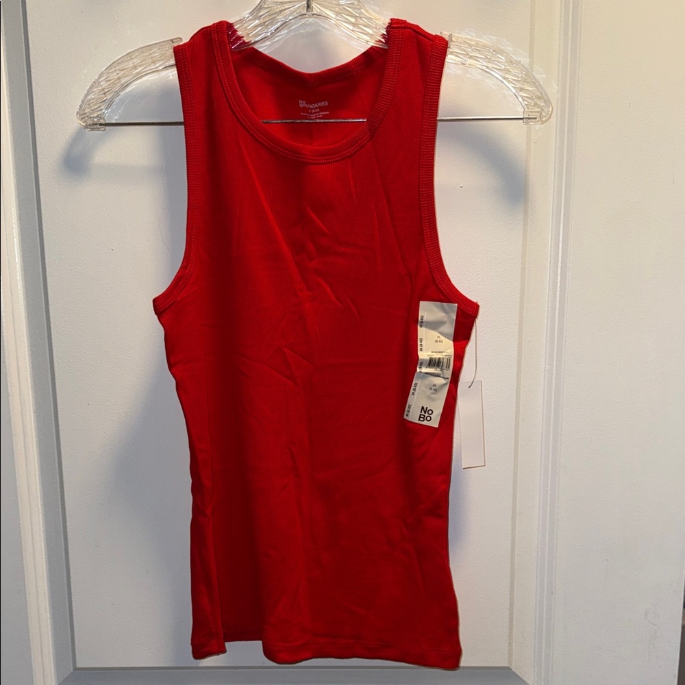 No Boundaries Vibrant Red Tank Top